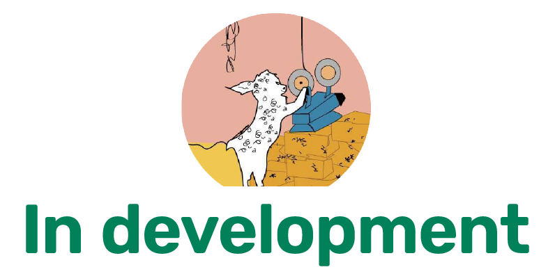 a cartoon lamb reading the news