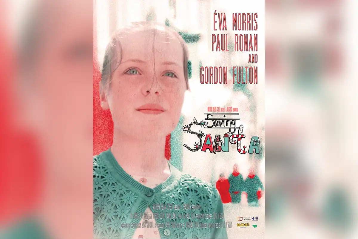 saving
					santa poster